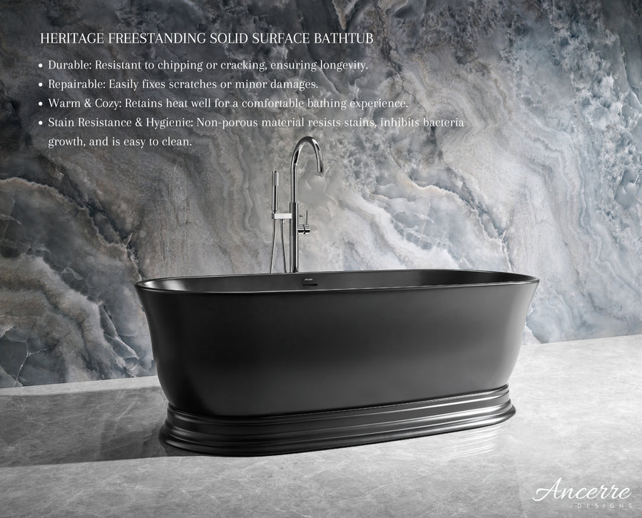 Heritage Freestanding Solid Surface Bathtub