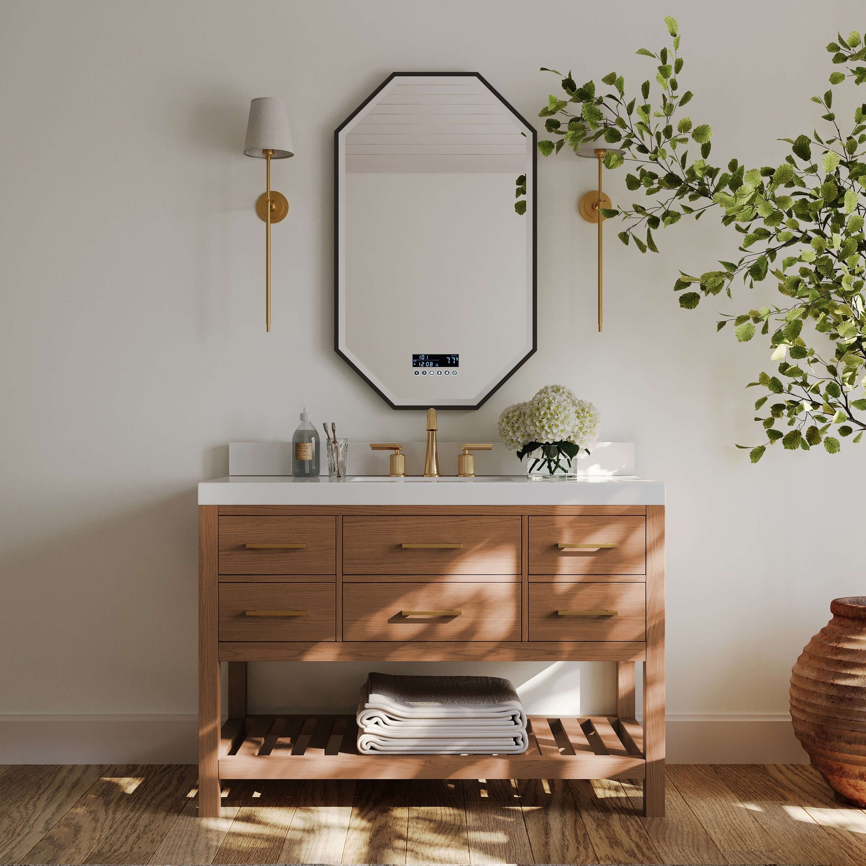 Elizabeth Bathroom Vanity Set in Sienna Finish – Ancerre Designs