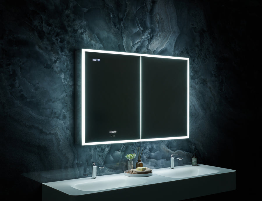 Pagani LED Mirror Cabinet with Defogger, Dimmer, Magnifier & USB outlet