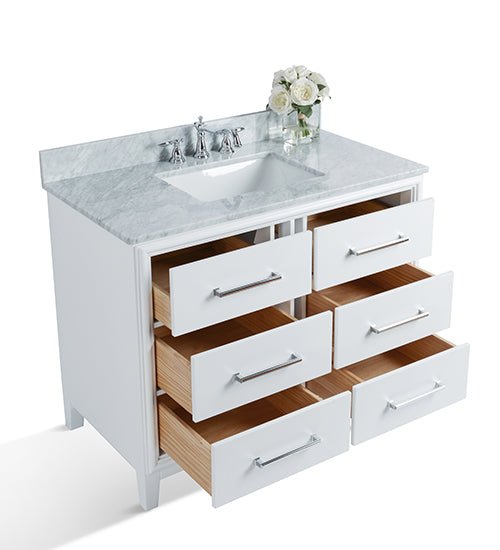 Ellie Bathroom Vanity Cabinet Set Collection - Ancerre Designs 42 inch | Single Sink