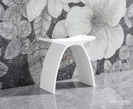 ARCSTONE 14"  Freestanding Solid Surface Bathstool