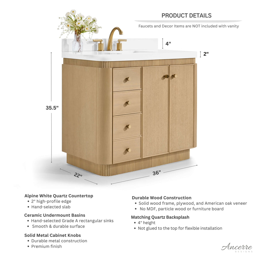 Bathroom Vanity | Ancerre Designs Aston Collection