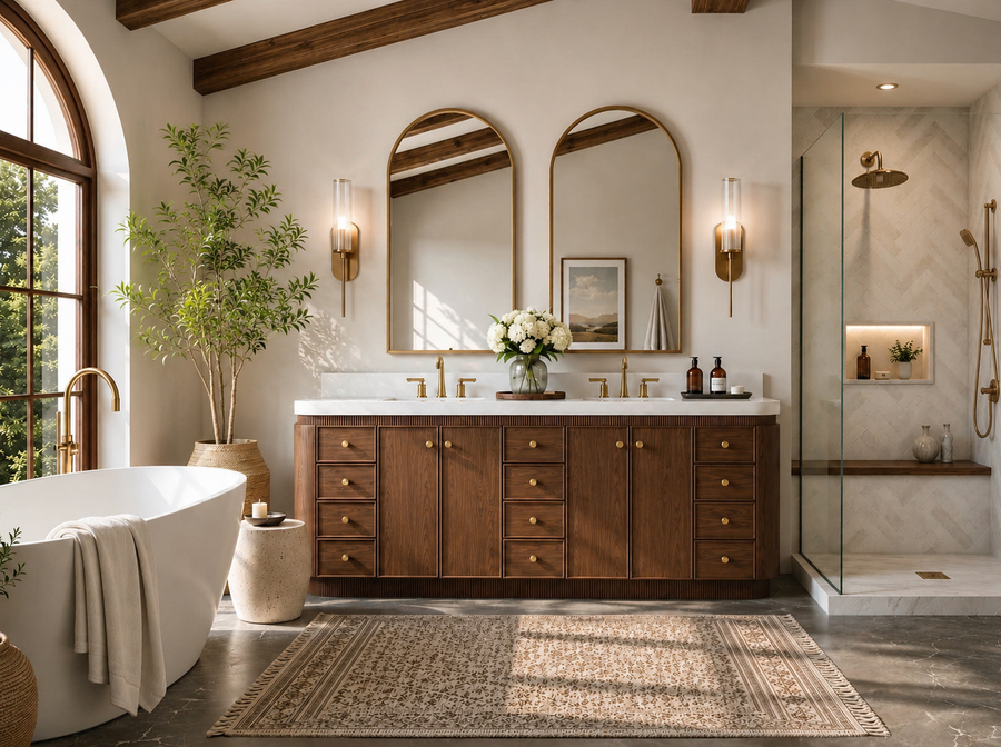 Bathroom Vanity Set | Ancerre Aston Collection Oak – Ancerre Designs
