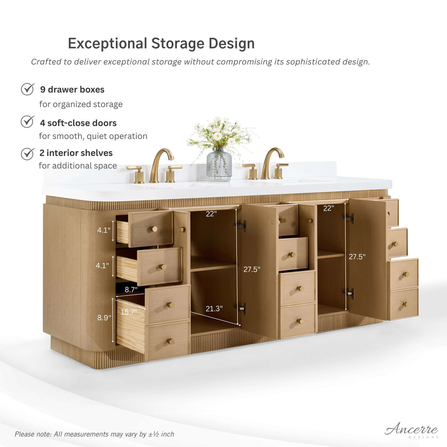 Bathroom Vanity Set | Ancerre Aston Collection Oak – Ancerre Designs