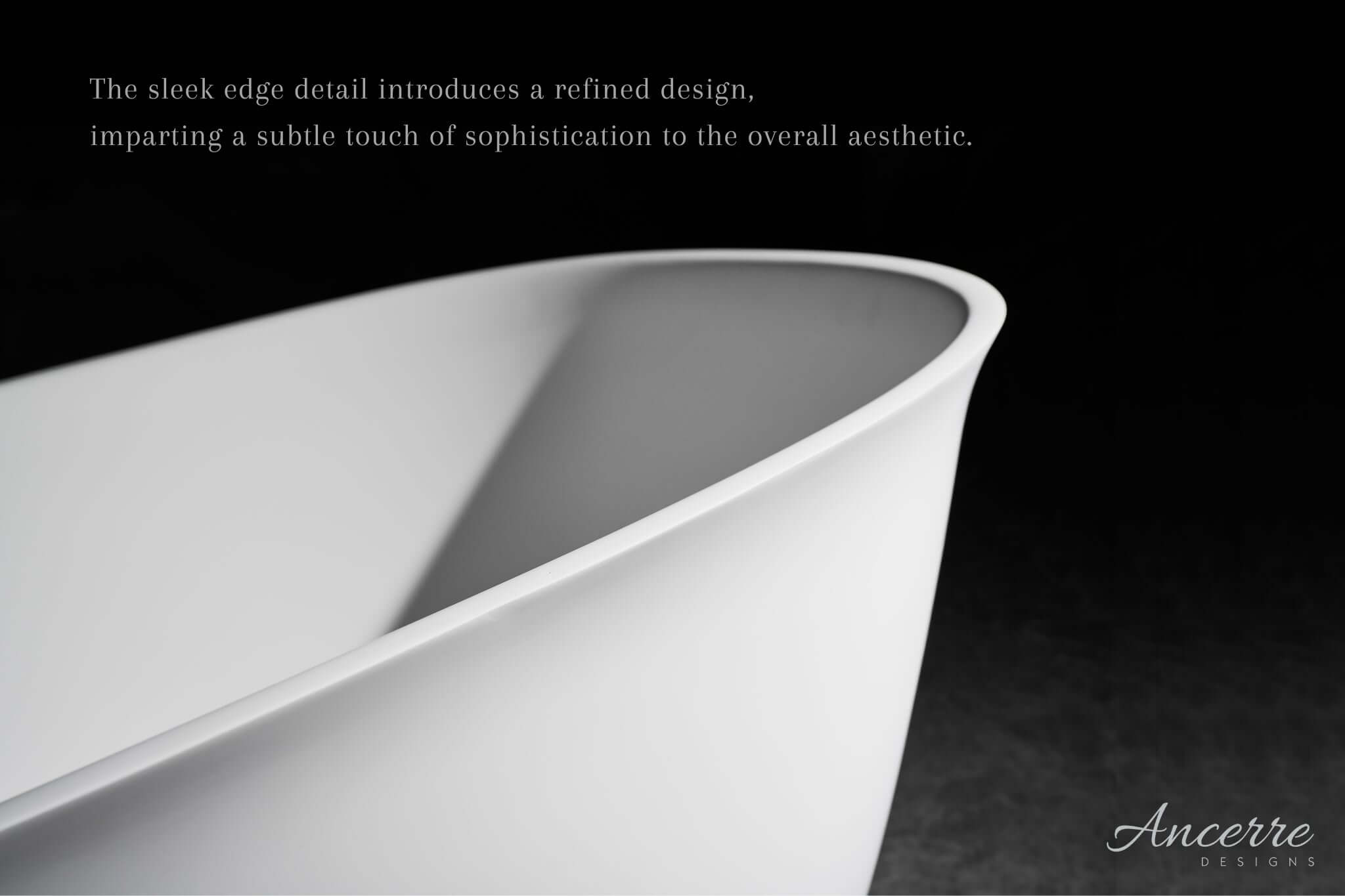 Fiore Freestanding Solid Surface Bathtub Ancerre Designs