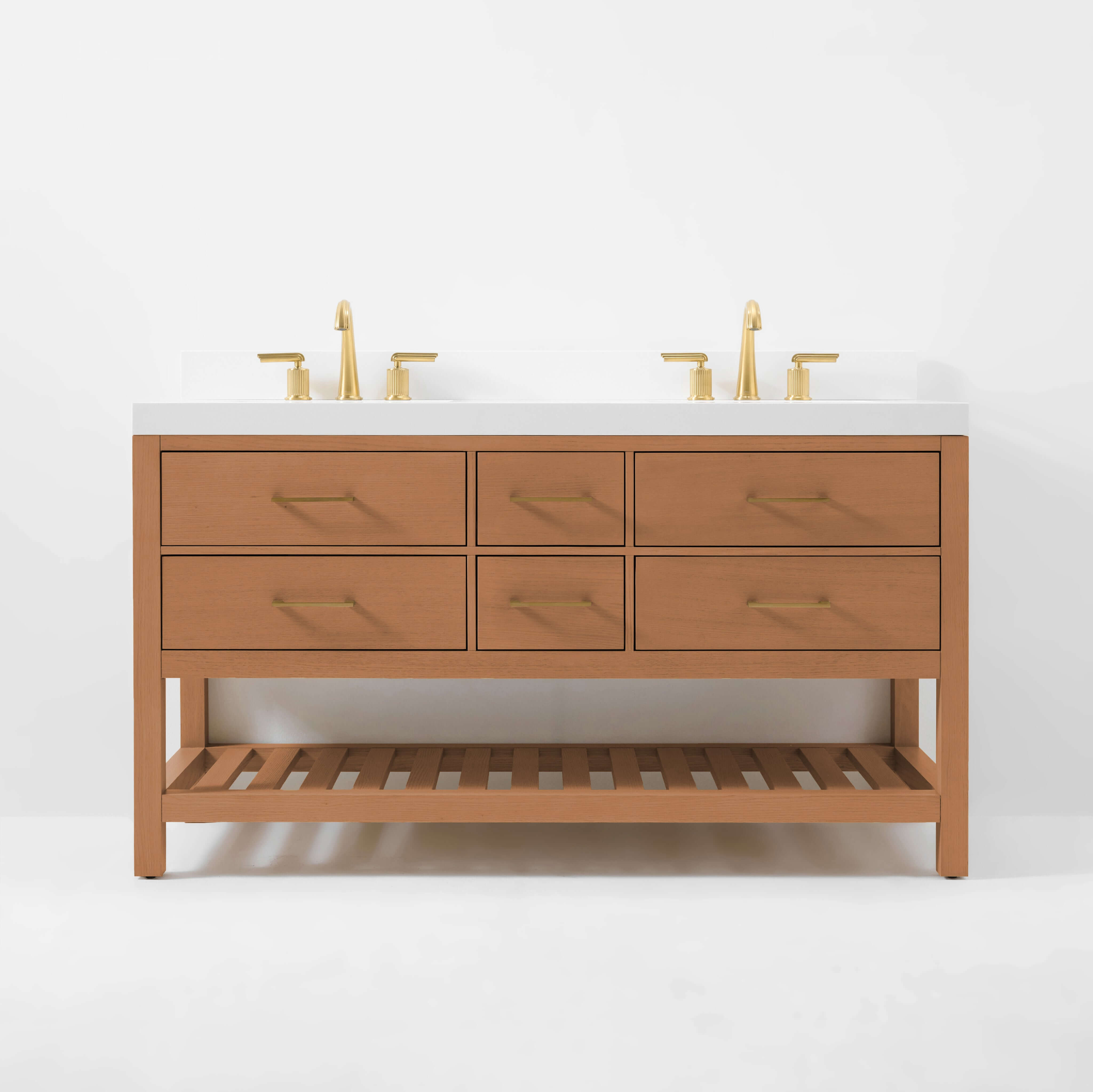 Elizabeth Bathroom Vanity Set in Sienna Finish – Ancerre Designs