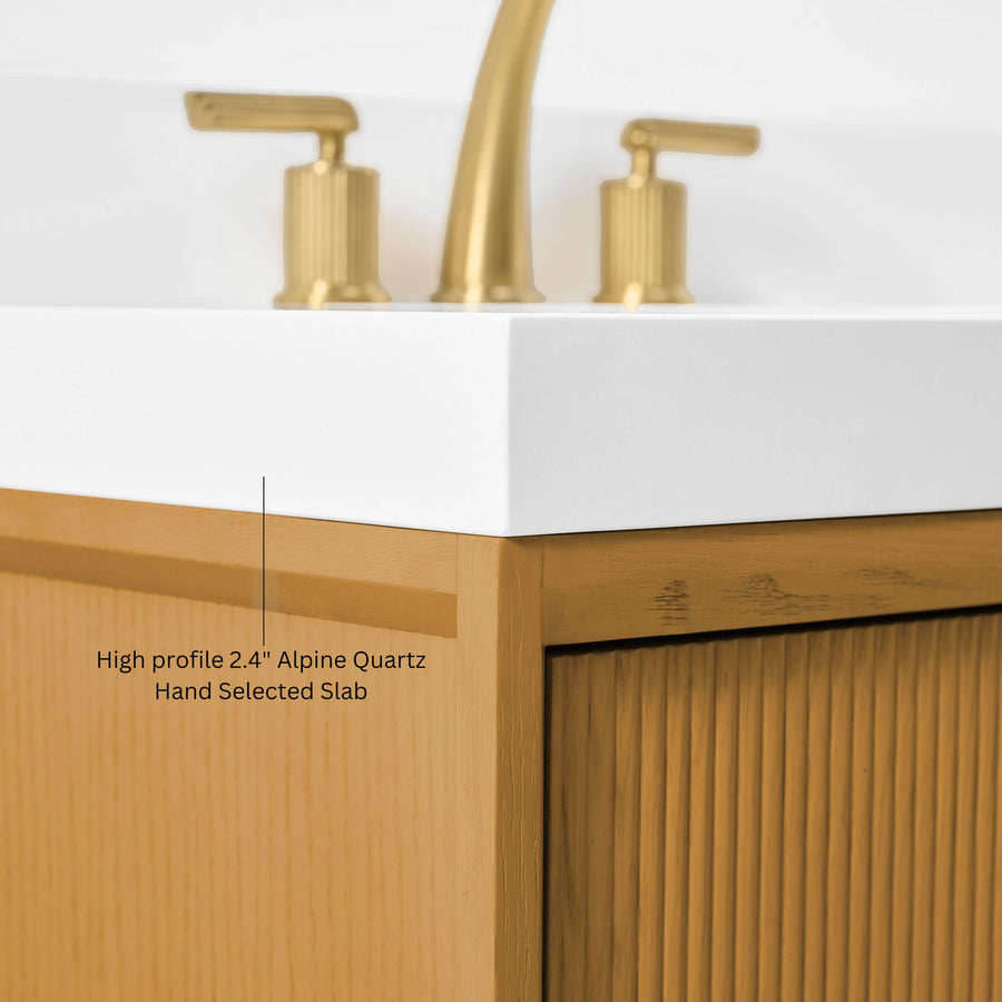 Momo bathroom vanity collection with high profile 2.4