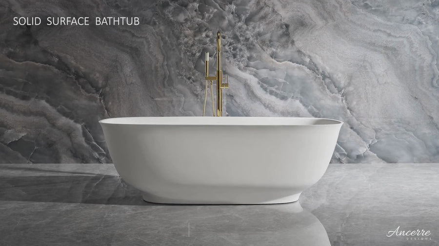 Fiore Freestanding Solid Surface Bathtub
