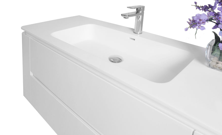 Gwyneth Bathroom Vanity Cabinet Set Collection - Ancerre Designs 55 inch. | Single Sink