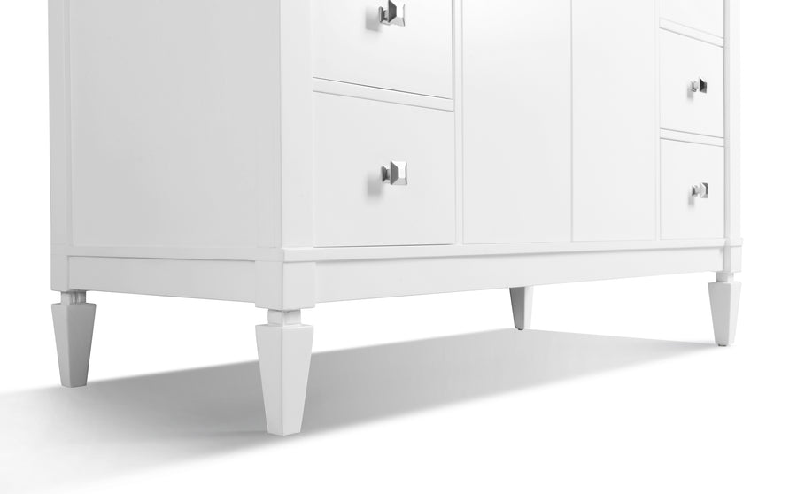 Kayleigh Bathroom Vanity Cabinet Set Collection - Ancerre Designs 48 inch | Single Sink White