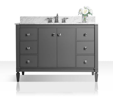 Kayleigh Bathroom Vanity Cabinet Set Collection - Ancerre Designs 48 inch | Single Sink Sapphire Gray